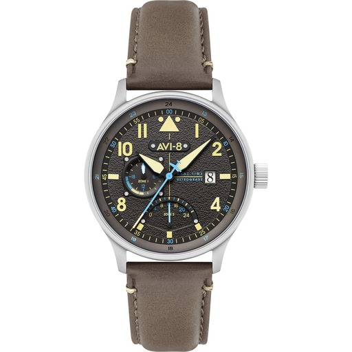 Hodinky AVI-8 AV-4101-09 Hawker Hurricane McKellar Dual Time GMT 44mm 5ATM