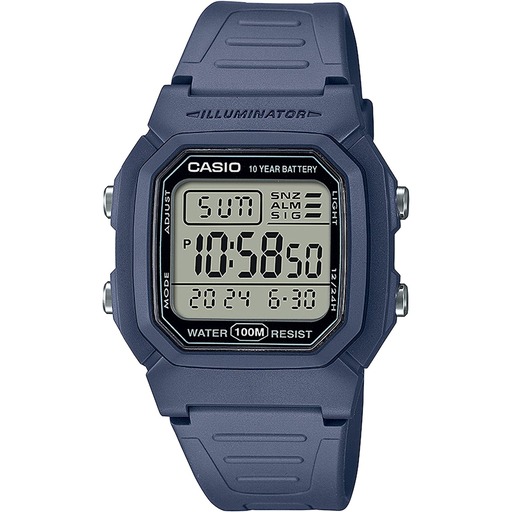 Hodinky CASIO W-800H-2AVES Timeless Collection 37mm 10ATM