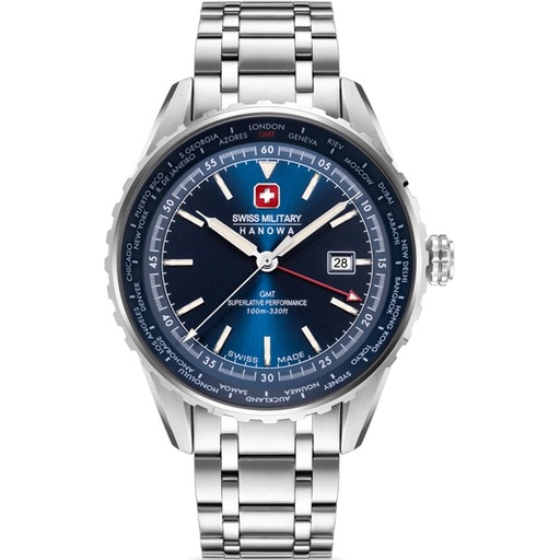 Hodinky Swiss Military Hanowa SMWGH0003204 Afterburn GMT 44mm 10ATM