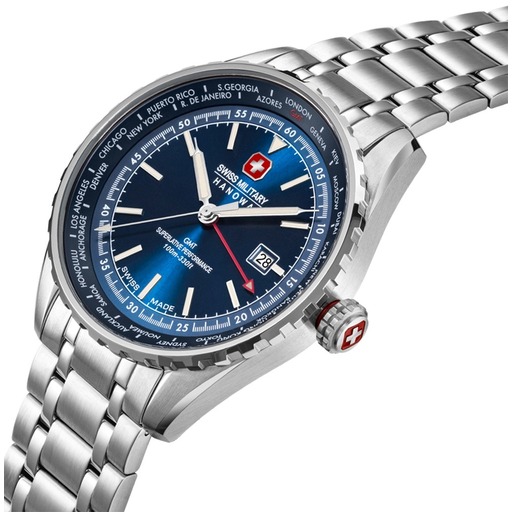 Hodinky Swiss Military Hanowa SMWGH0003204 Afterburn GMT 44mm 10ATM