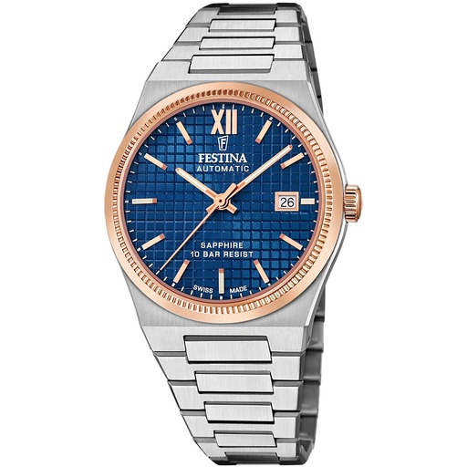 Hodinky Festina F20030/2 Swiss Made Rivé Automatic 40mm 10ATM