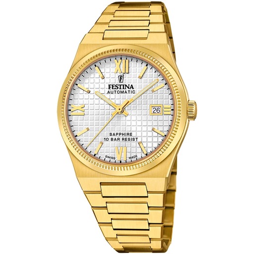 Hodinky Festina F20032/1 Swiss Made Rivé Automatic 40mm 10ATM