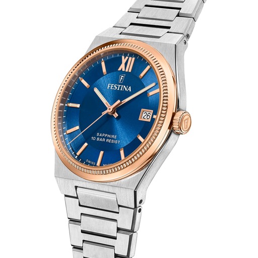 Hodinky Festina F20036/2 Swiss Made Rivé 40mm 10ATM