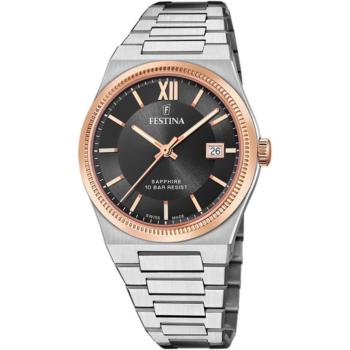Hodinky Festina F20036/3 Swiss Made Rivé 40mm 10ATM