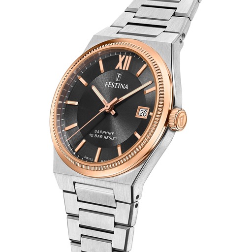 Hodinky Festina F20036/3 Swiss Made Rivé 40mm 10ATM