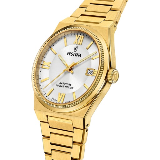 Hodinky Festina F20038/1 Swiss Made Rivé 40mm 10ATM