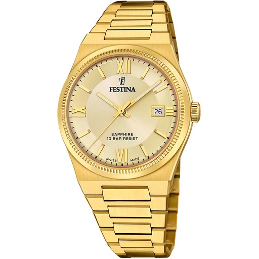 Hodinky Festina F20038/2 Swiss Made Rivé 40mm 10ATM