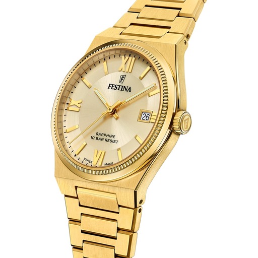 Hodinky Festina F20038/2 Swiss Made Rivé 40mm 10ATM