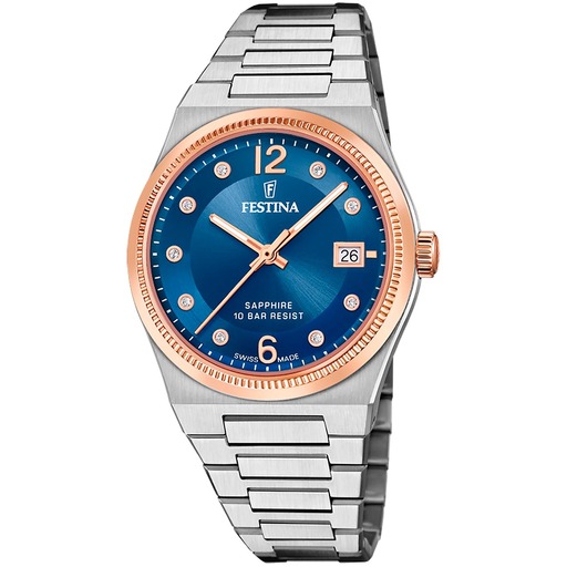 Hodinky Festina F20037/2 Swiss Made Rivé 35mm 10ATM