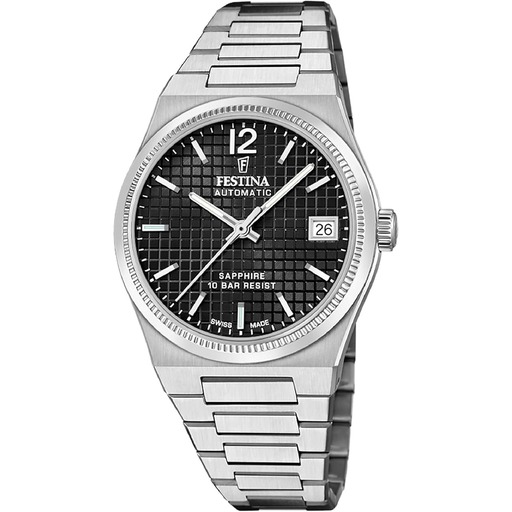 Hodinky Festina F20029/6 Swiss Made Rivé Automatic 35mm 10ATM