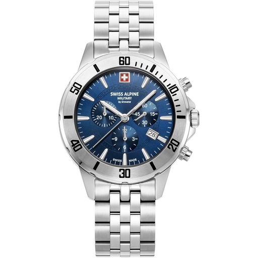 Hodinky Swiss Alpine Military 7024.9135 Herrenuhr Cruiser Chronograph 44mm 10ATM