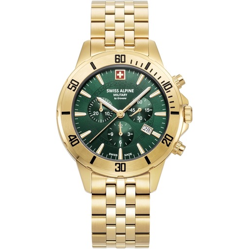 Hodinky Swiss Alpine Military 7024.9114 Herrenuhr Cruiser Chronograph 44mm 10ATM