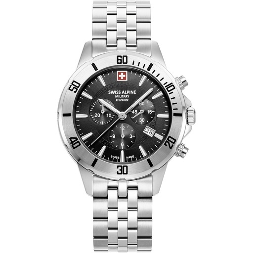Hodinky Swiss Alpine Military 7024.9137 Herrenuhr Cruiser Chronograph 44mm 10ATM
