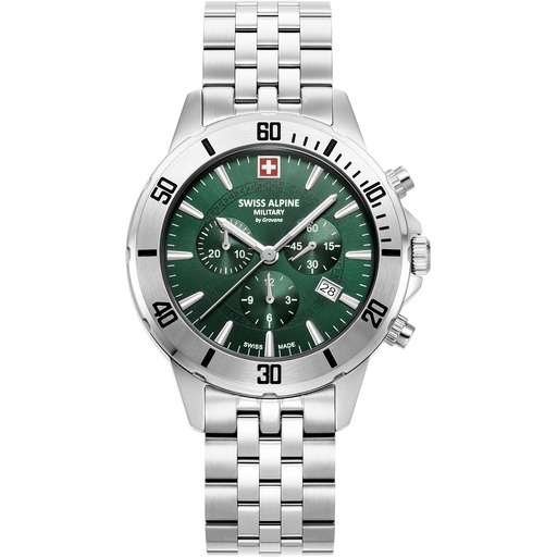 Hodinky Swiss Alpine Military 7024.9134 Herrenuhr Cruiser Chronograph 44mm 10ATM