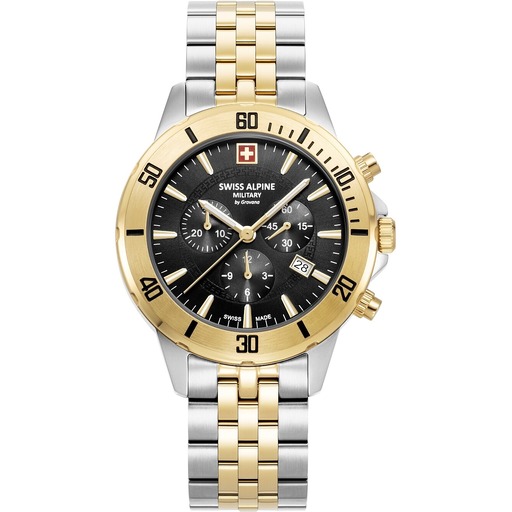 Hodinky Swiss Alpine Military 7024.9147 Herrenuhr Cruiser Chronograph 44mm 10ATM