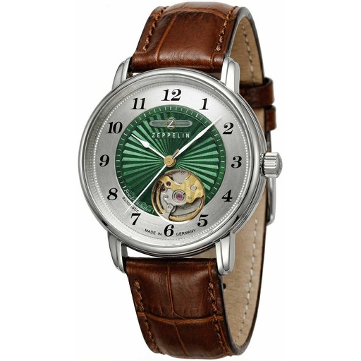 Hodinky Zeppelin 8567-2 Friedrichshafen Open Heart Automatik 36mm 5ATM