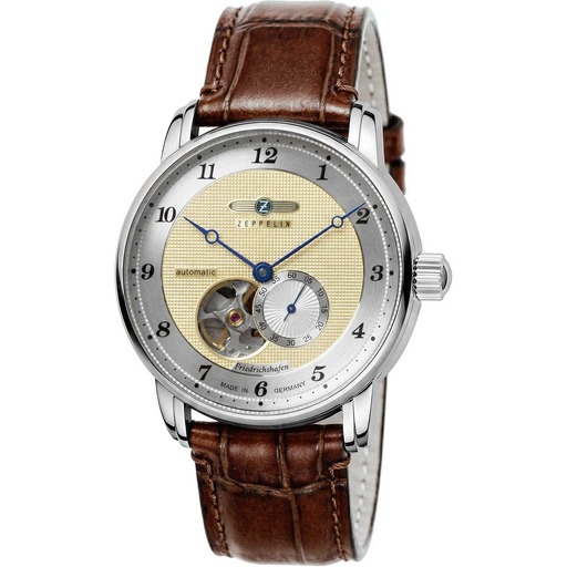 Hodinky Zeppelin 8566-5 Friedrichshafen Open Heart Automatic 41mm 5ATM