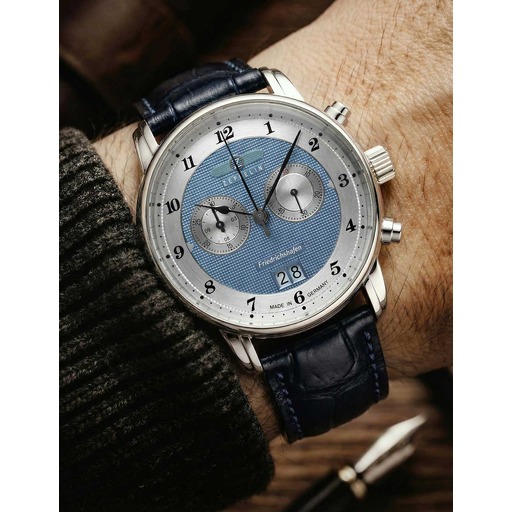 Hodinky Zeppelin 8584-3 Friedrichshafen Chronograph 41mm 5ATM