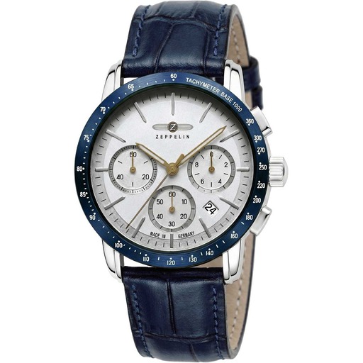 Hodinky Zeppelin 8878-1 New York Chronograph 43mm 5ATM