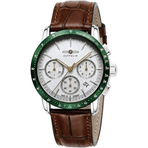 Hodinky Zeppelin 8878-4 New York Chronograph 43mm 5ATM