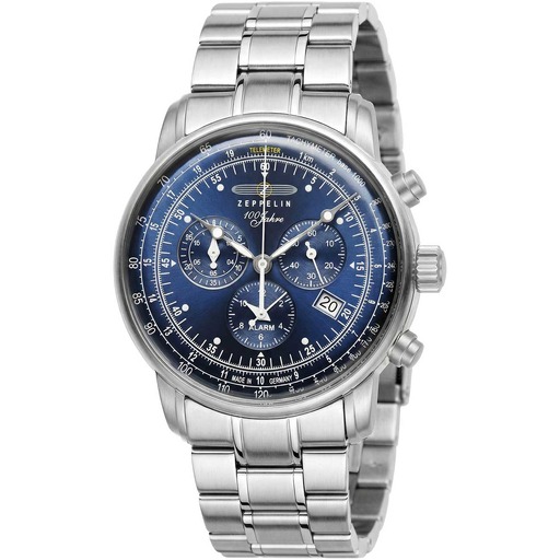 Hodinky Zeppelin 7680MB-3 100 Years Zeppelin Chronograph 43mm 5ATM