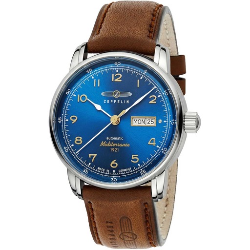 Hodinky Zeppelin 9664-3 Méditerranée Automatic 40mm 5ATM