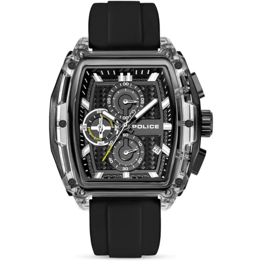 Hodinky Police PEWGO00778X2 Clout Tank Chronograph Set 46mm 3ATM
