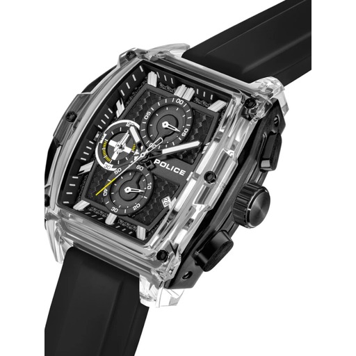 Hodinky Police PEWGO00778X4 Clout Tank Chronograph Set 46mm 3ATM
