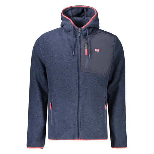 NORWAY 1963 FELPA CON ZIP UOMO BLU