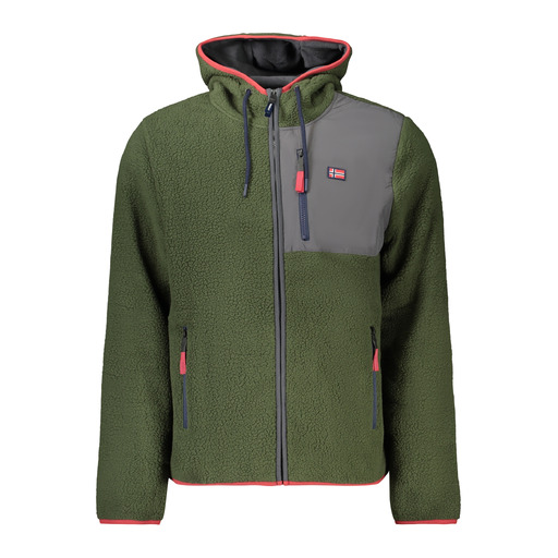 NORWAY 1963 FELPA CON ZIP UOMO VERDE