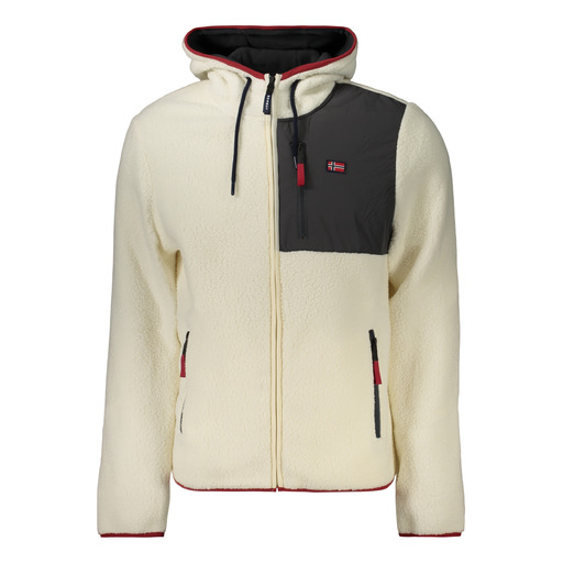 NORWAY 1963 FELPA CON ZIP UOMO BIANCO