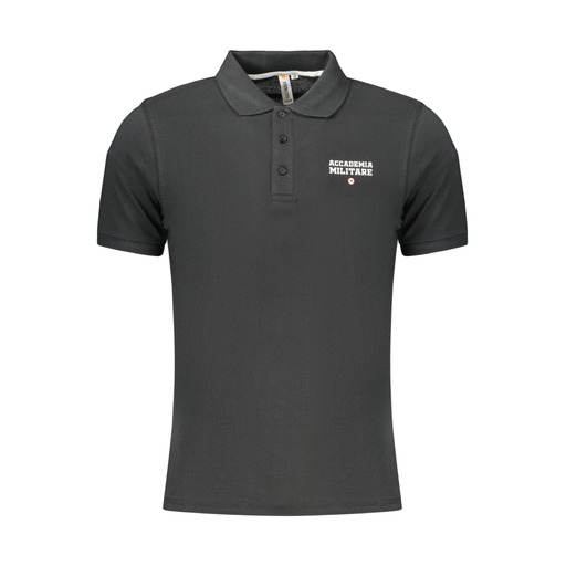 ACCADEMIA MILITARE POLO MANICHE CORTE UOMO NERO