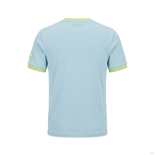 Moschino Ribbed Ringer Crewneck T-Shirt Sky Blue