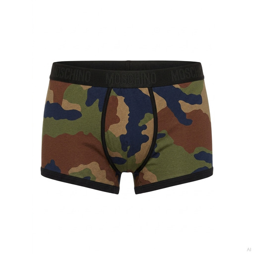 Moschino Camouflage Trunk Multicolor