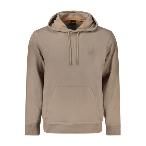 HUGO BOSS FELPA SENZA ZIP UOMO MARRONE