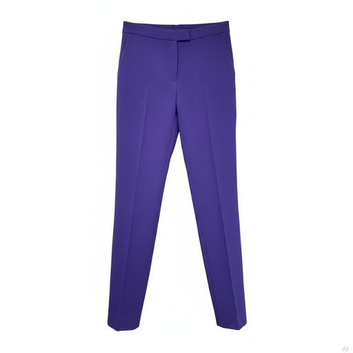Moschino Tailored Straight-Leg Trousers Purple