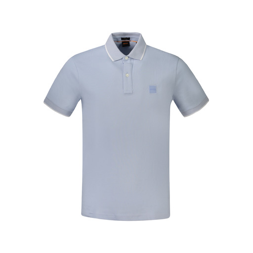 HUGO BOSS POLO MANICHE CORTE UOMO AZZURRO