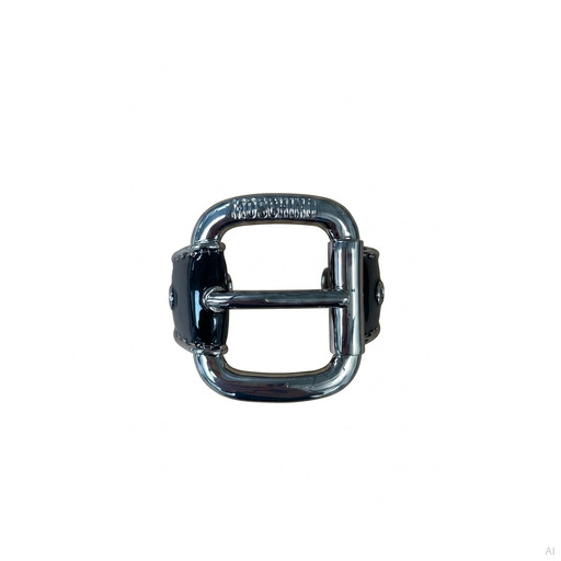 Moschino Pantallona Silver Metal Buckle Bracelet