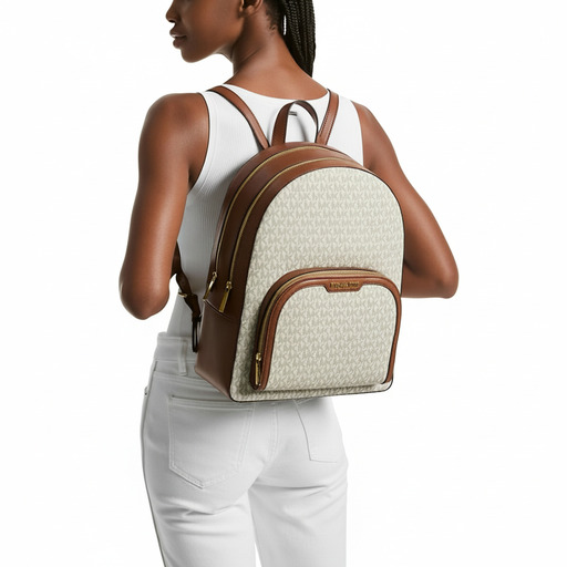 Michael Kors Jaycee Signature Backpack Vanilla