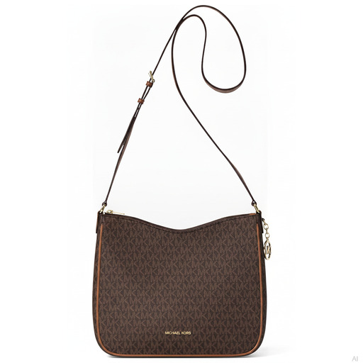 Michael Kors Nayla Signature Crossbody Bag Brown