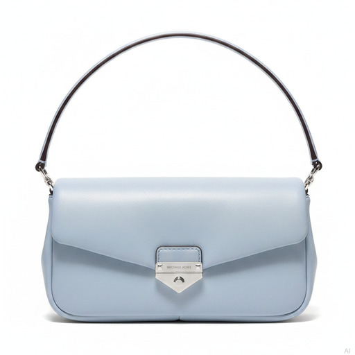 Michael Kors Soho Leather Baguette Pale Ocean Blue