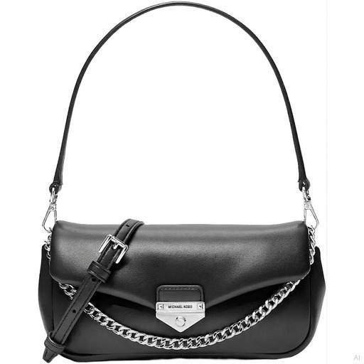 Michael Kors Soho Leather Shoulder Bag Black