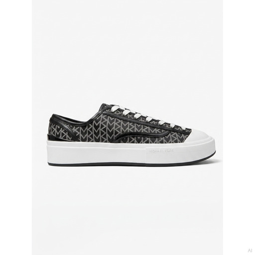 Michael Kors MK Logo Lace-Up Sneaker Black