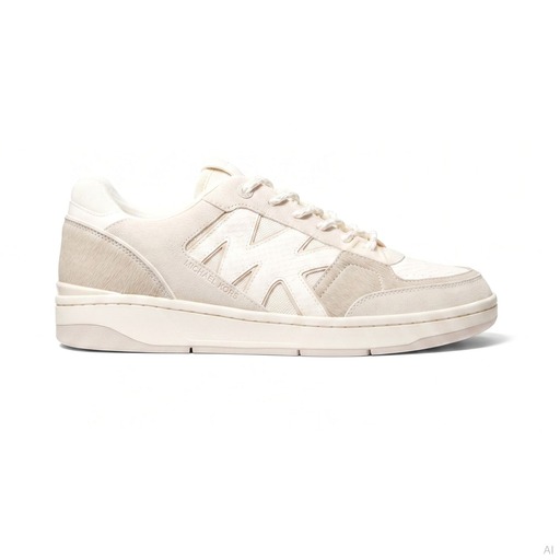 Michael Kors Rebel Lace Up Sneaker Bone Multi