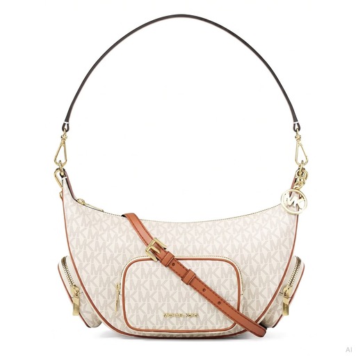 Michael Kors Merrit Logo Crossbody Bag Vanilla