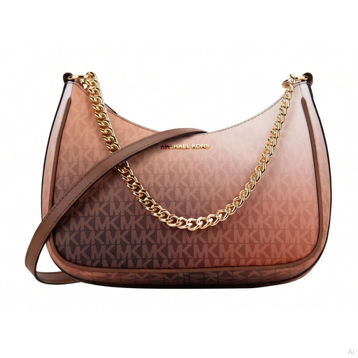 Michael Kors Çantë Jet Set Ombre Logo Crossbody Bag Luggage Multi