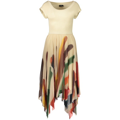 DESIGUAL ABITO LUNGO DONNA BEIGE