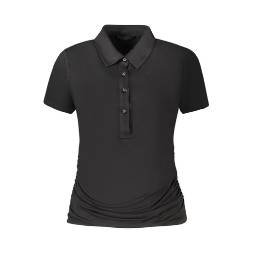 GUESS JEANS T-SHIRT MANICHE CORTE DONNA NERO