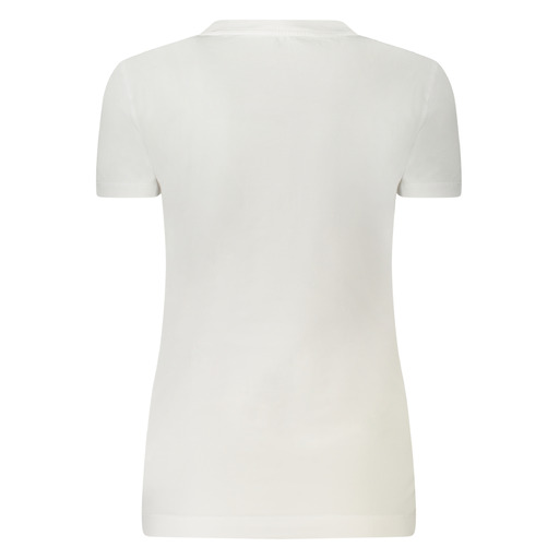 GUESS JEANS T-SHIRT MANICHE CORTE DONNA BIANCO