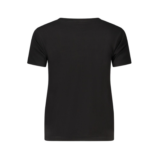 GUESS JEANS T-SHIRT MANICHE CORTE DONNA NERO